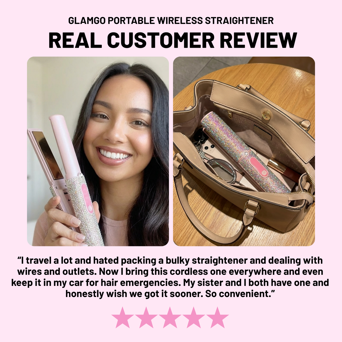 Saisons GlamGo™ - Wireless 2 in 1 Hair Styler